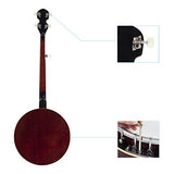 JUNSTAR [US-W]Top Grade Exquisite Professional Wood Metal 5-string Banjo White & Wood Color
