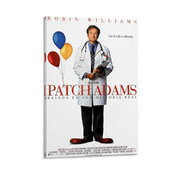 YANGB Patch Adams 1998 True Story Old Movie Poster Poster Decorative Painting Canvas Wall Art Living Room Posters Bedroom Painting 24x36inch(60x90cm)