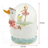 Ballerina Snow Globe Music Box for Girl, Wind-up Music Boxes with LED Light, Swan Lake Water Globe Ballet Gift for Daughter Girlfriend Wife Sister Birthday Christmas Valentine Anniversary Present