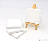 RayLineDo Set of 4pcs Mini Artist Blank Canvas Frame 3x3inch ( 7x7cm ) Oil Water Painting Board