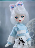 LUSHUN BJD Doll 1/6 Scale Ball Jointed Doll Articulated 12 inch BJD Fully Poseable Fashion Doll Two-Dimensional Cute Emoji Eyes and Wigs can be Replaced Best Gift for Girls