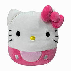 Squishmallow Official Kellytoy Sanrio Squad Squishy Stuffed Plush Toy Animal (Kitty (Pink), 7 Inch)