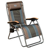 Timber Ridge Zero Gravity Locking Patio Outdoor Lounger Chair Oversize XL Padded Adjustable Recliner with Headrest Support 350lbs