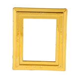 Fityle 1/12 Scale Gold Photo Frame Rahmen Dollhouse Miniature Rooms Wall Decoration, Pack of 10
