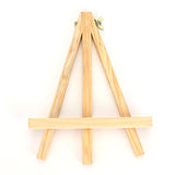 Tosnail 9" Tall Natural Pine Wood Tripod Easel Photo Painting Display Portable Tripod Holder Stand,