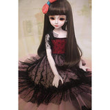 MEESock BJD Fashion Clothes Beautiful Black Lace Dress for 1/4 SD Dolls Clothes Accessory (Clothes Only, Do Not Include Doll)