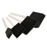 US Art Supply Variety Pack Foam Sponge Wood Handle Paint Brush Set (Value Pack of 20 Brushes) -