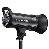 Godox SK400II 400Ws Photo Studio Strobe Flash Monolight Light with Bowens Mount &Lamp Head,150W Modeling Lamp for Studio,Shooting,Location and Portrait Photography-110V
