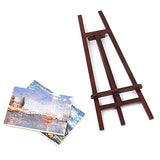 SXFSE Dollhouse Decoration Accessories, 1/12 Dollhouse Miniature Wooden Easel Oil Painting Set Simulation Toys for Doll
