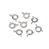 Darice Jewelry Making Clasps Spring Ring Clasp Sterling Silver-Plated 7mm (3 Pack) 1957 13 Bundle