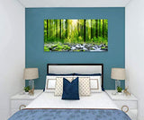 Wall Art for Living Room Canvas Art Decor Morning Sunrise Green Trees Landscape Sunshine Over Forest Photograph Printed on Canvas for Home Wall Decoration Mural Print Artwork Natural Outdoor Picture