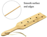 13.4inch Bamboo Wood Paddle Lightweight Thin Wooden Paddles with Airflow Holes for Light Play