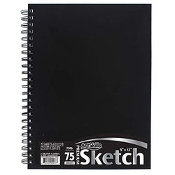 ArtSkills 9" x 12" Premium Sketch Pad, 75 Pages Drawing Paper and Art Notebook, 9"x12"