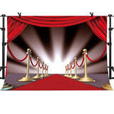 MTMETY 9x6Ft Red Carpet Curtain Backdrop for YouTube Background Photo Video Studio Photography (Vinyl-9x6ft)