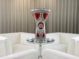 The Ruby Orchid Darbuka by Gawharet El Fan (World Percussion) - Arabic Darbuka Drum/Doumbek Drum with White Malik Instruments Head