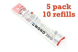 5-packs Tombow MONO Zero Eraser Refill, Round Tip (57307) 5-packs