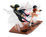 Megahouse Cowboy Bebop: Spike Spiegel & Faye Valentine 1st Gig PVC Figure Set, Multicolor