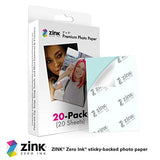 Zink Polaroid Eva Case for Snap & Snap Touch Instant Print Digital Camera (Black) & 2"x3" Premium Instant Photo Paper (20 Pack) Compatible with Polaroid Snap, Snap Touch