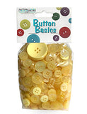 Buttons Galore Hand Dyed Buttons, 5.5-Ounce, Sunshine Yellow