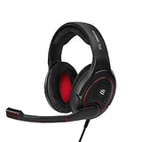 EPOS I Sennheiser GAME ONE Gaming Headset, Open Acoustic, Noise-canceling mic, Flip-To-Mute, XXL plush velvet ear pads, compatible with PC, Mac, Xbox One, PS4, Nintendo Switch, and Smartphone - Black (506080)