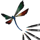 Tombow Dual Brush Pen Art Markers, Landscape with Tombow Dual Brush Pen Art Markers, Bright and