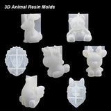 7PCS Animal Resin Molds, LET'S RESIN Epoxy Resin Silicone Molds, Unicorn Resin Casting Molds for Handmade Candle, Resin Crafts DIY