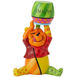 Enesco Winnie The Pooh” from Disney by Britto Line Figurine, 3.66 Inches, Multicolor