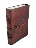 Dios Embossed Dragon Leather Journal, Leather Journal for Men and Woman with Leather Cord, (Size 3.5 by 5 Inches)