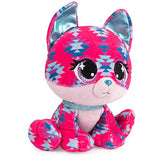 P.Lushes Designer Fashion Pets Ciera Sunset Fox Stuffed Animal, Pink/Blue, 6”