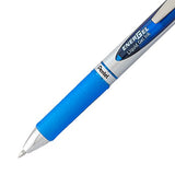 Pentel EnerGel RTX RT Liquid Gel Pen, Med, Metal Tip, 0.7mm, Blue Ink, 12-Pk Window Box of 12