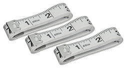 3 pack - Dritz Vinyl Tailoring Tape Measure for Sewing, 5/8 by 60-Inch