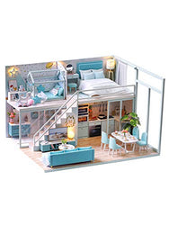 Flever Dollhouse Miniature DIY House Kit Creative Room with Furniture for Romantic Artwork Gift (Poetic Life)