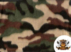 1 X Fleece Printed MISC Camouflage Fabric By the Yard