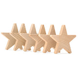 1" Wooden Stars, Natural Unfinished Wooden Star Cutout Shape (1 Inch) - Bag of 50 Woodpeckers