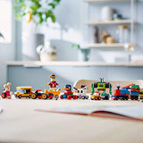 LEGO Classic Bricks and Wheels 11014 Building Kit; Includes a Toy car, Train, Bus, Robot, Skateboarding Zebra, Race car, Bunny in a Wheelchair, and Much More, New 2021 (653 Pieces)