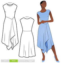 Style Arc Sewing Pattern - Elley Designer Knit Dress (Sizes 04-16)