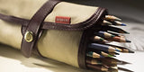 Derwent Pencil Case / Pouch, Canvas, Holds 30, Pencil Wrap, Colored Pencil Holder (0700434)