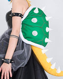 Cosplay.fm Womens Bowsette Cosplay Dress Princess Kuppa Hime Halloween Costume with Crown and Turtle Shell (XS, Black)
