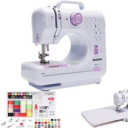 Sewing Machine, 12 Stitches, Extension Table, DVD Instruction, Special Thread Box Set for Sewing Machine
