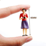 NWFashion 100PCS 1:30 Scale Hand Color Painted Model Train People Figure (1:30 60mm)