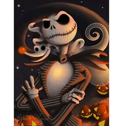 QUITEDEW Halloween Diamond Painting Kits,Diamond Painting Human Skeleton,Diamond Art Halloween,5D Diamond Painting,Fashionable Home Interior Diamond Painting and The Best Gifts,Size 12*16 inch.
