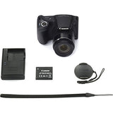 Canon Powershot SX420 Point & Shoot Digital Camera Bundle w/Tripod Hand Grip, 64GB SD Memory, Case and More (Black)