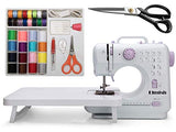 Elmish Sewing Machine (12 Stitches, 2 Speeds, Foot Pedal, LED Sewing Light) - Electric Overlock Sewing Machines - Small Household Sewing Handheld Tool EM-007-M