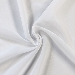 Solid Chiffon Fabric Polyester Dress Sheer 58" Wide by The Yard All Colors (10 Yard, White)