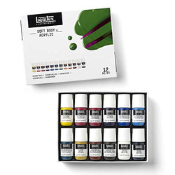 Liquitex Professional Soft Body Acrylic Paint, Essential Set, 12 Colors