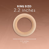 Natural Wood Ring – 20 Pack Unfinished Wood Rings for Ring Pendant, DIY Connectors, and Jewelry