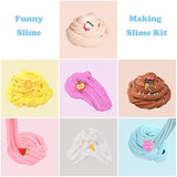 7 Pack Butter Slime Kits, Soft Stretchy and Non-Sticky, Slime Party Favors, Stress Relief Toy for Girls and Boys