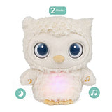 GUND Baby Sleepy Eyes Owl Bedtime Soother Plush Owl Stuffed Animal Night Light & Sound Machine, 8”