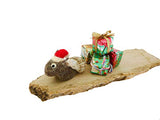 Snail miniature, Christmas home decor, Dollhouse miniatures, Needle felted snail with real seashell