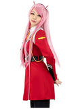 C-ZOFEK Zero Two Cosplay Japanese Uniform Red Costume (Medium, Red)